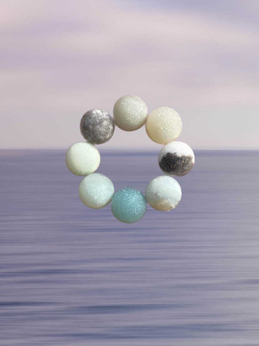 Ring, Ocean, Amazonit, Naturstein